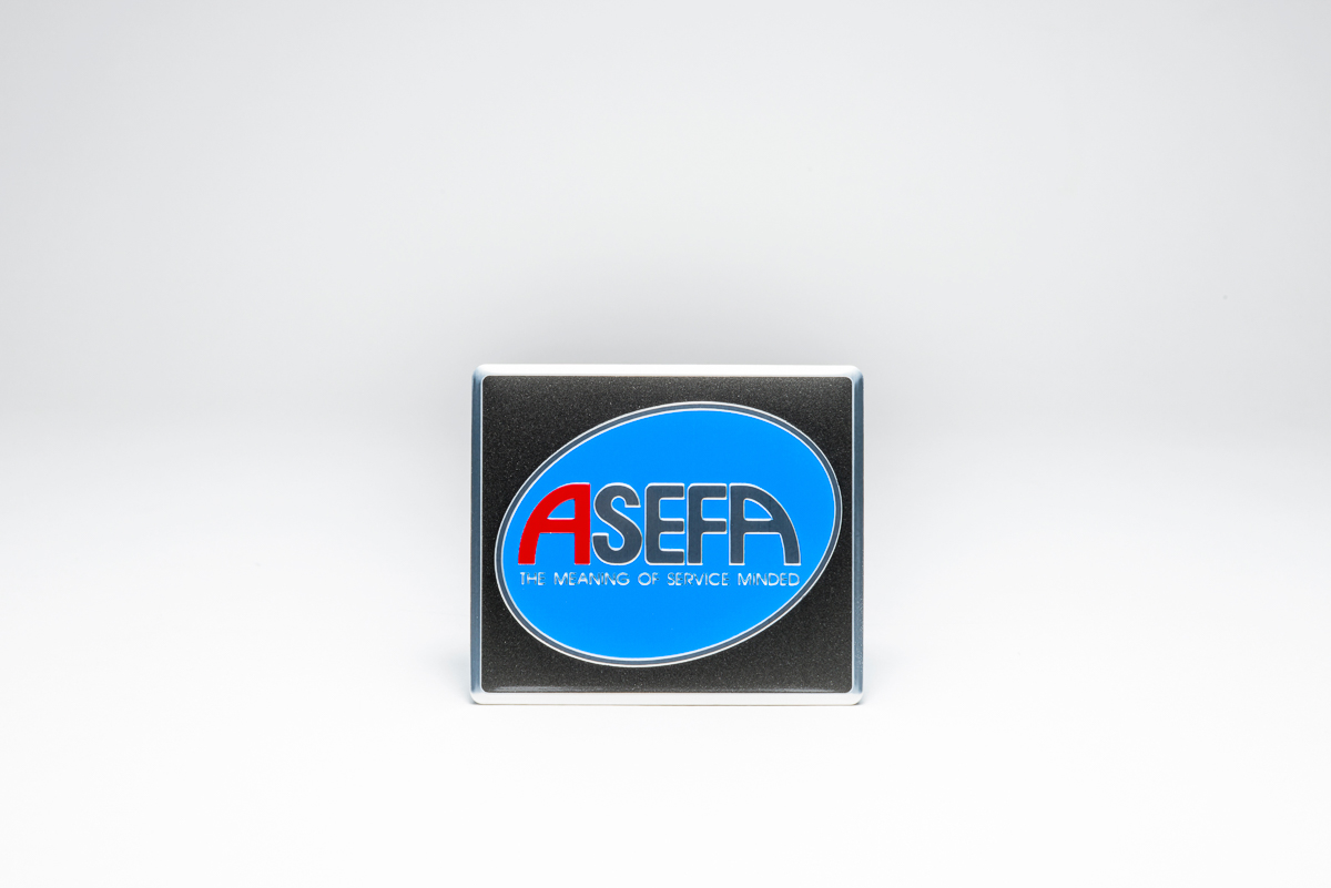 Mirror-Polished Aluminium Logo Plate 44
