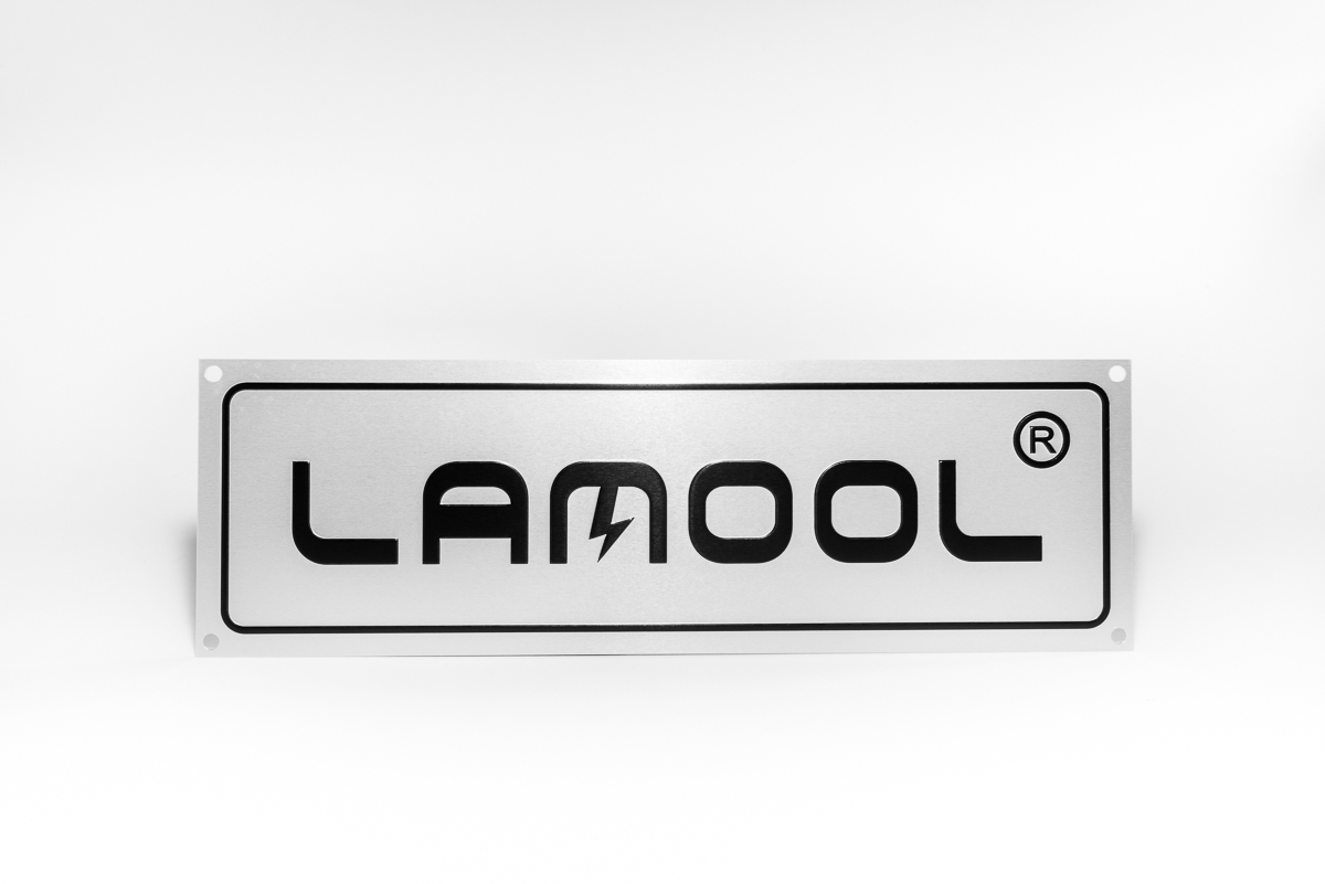 Glossy Anodised Aluminium Logo Plate 01
