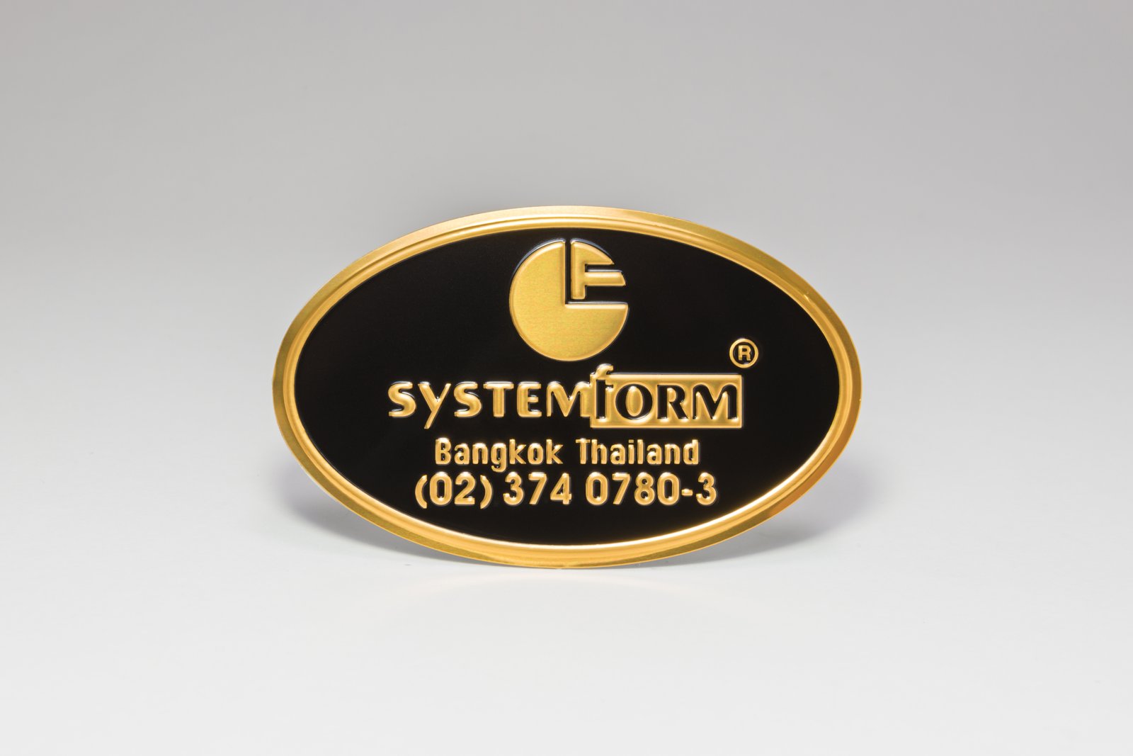 Aluminium Oval Emblem 04