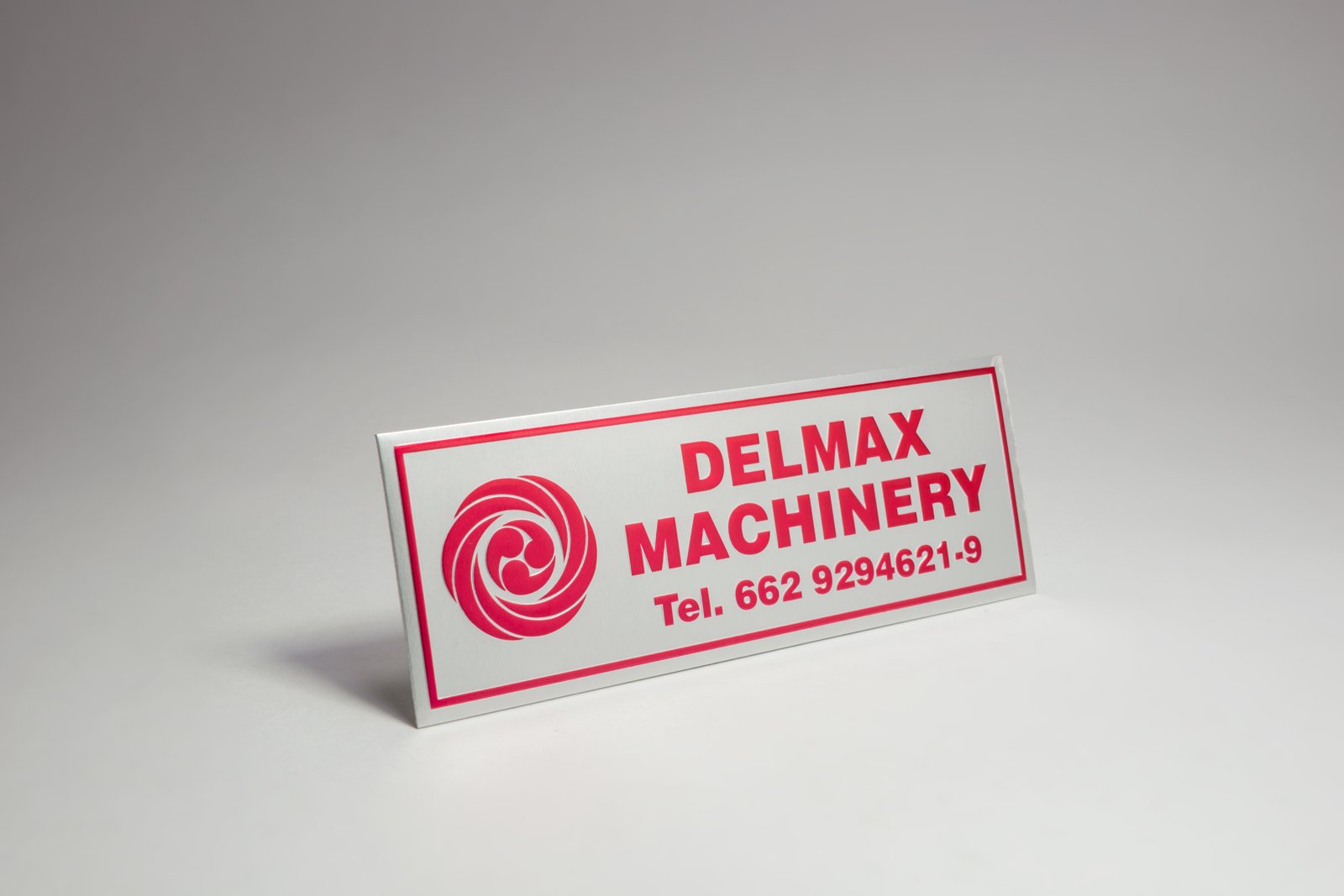 Glossy Anodised Aluminium Logo Plate 07