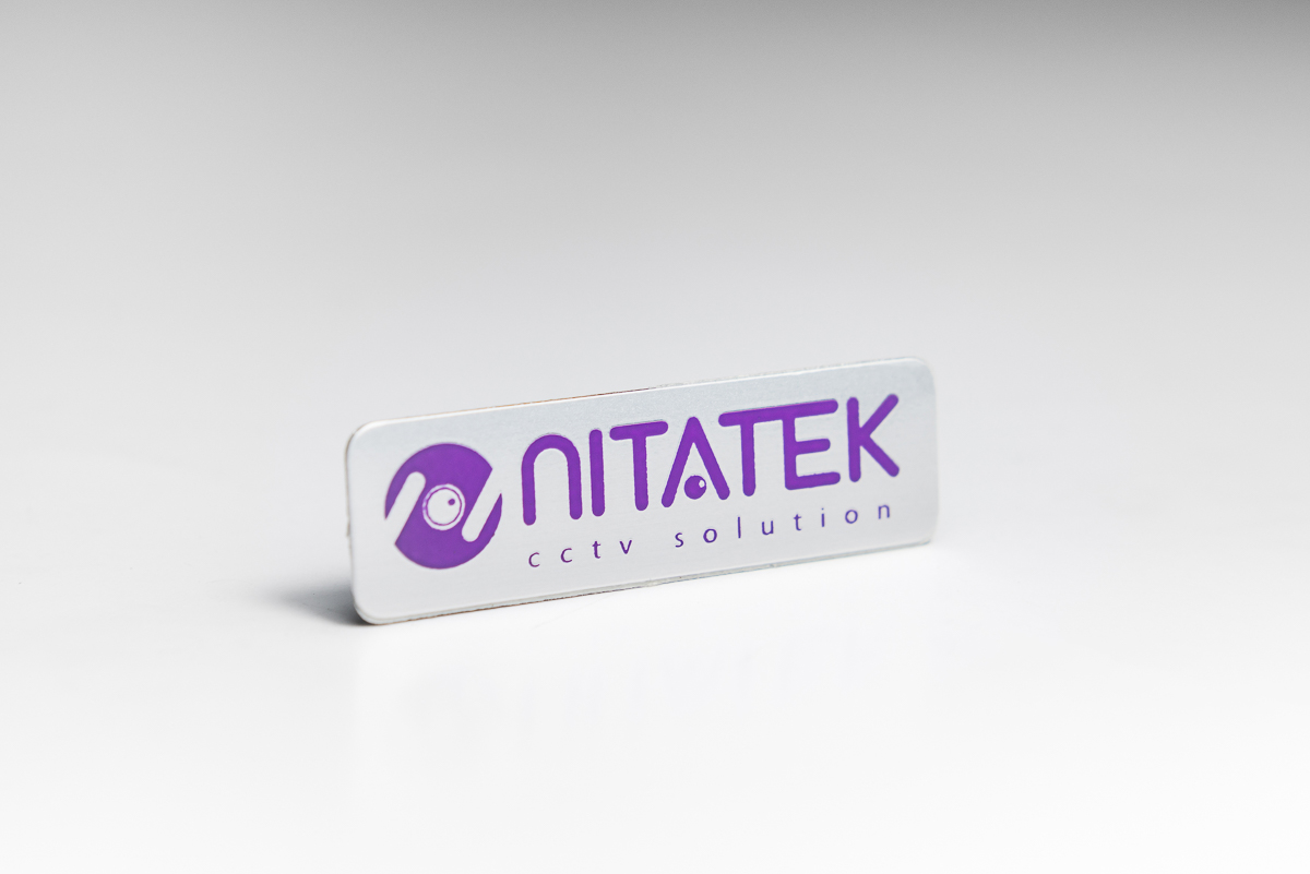 Mirror-Polished Aluminium Logo Plate 42