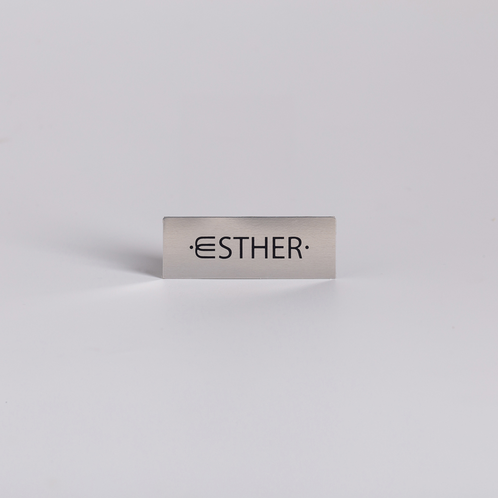 Mirror-Polished Aluminium Logo Plate 31