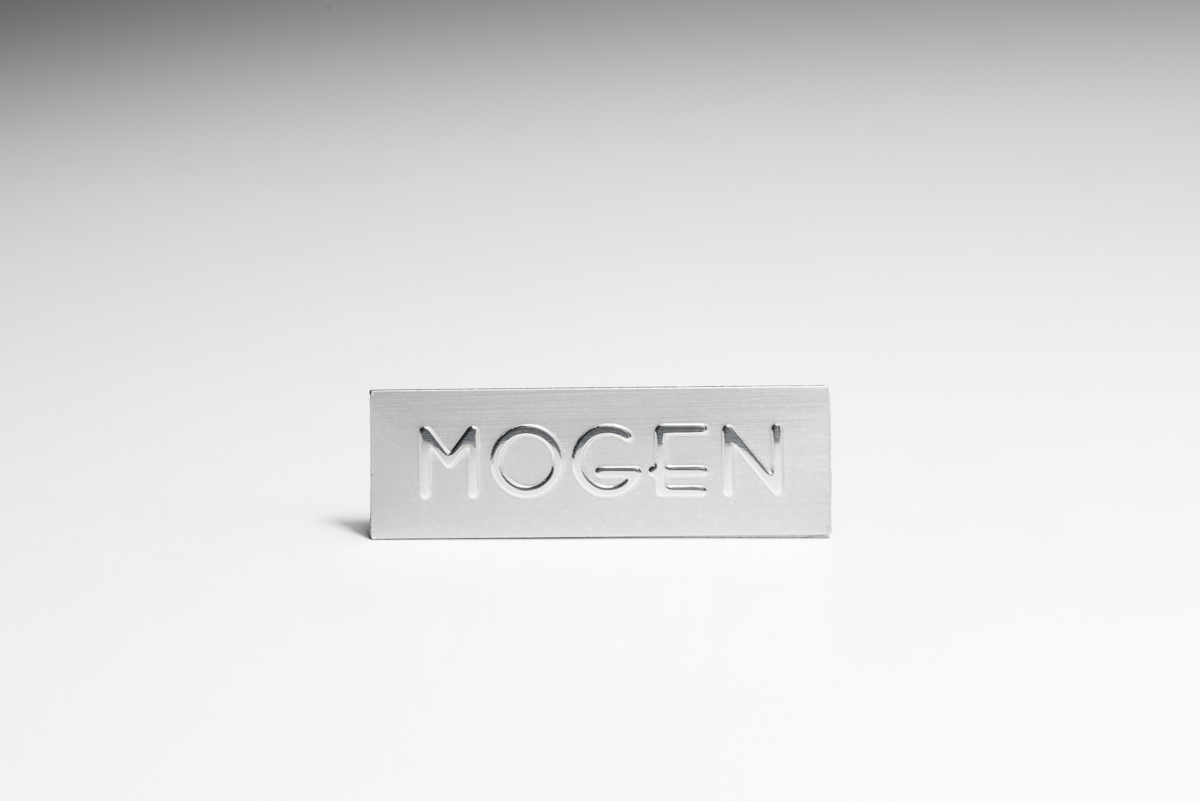 Mirror-Polished Aluminium Logo Plate 08