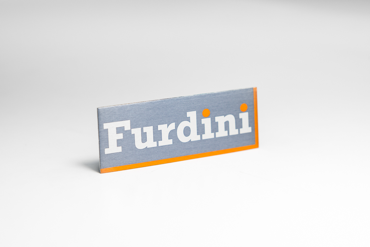 Mirror-Polished Aluminium Logo Plate 35