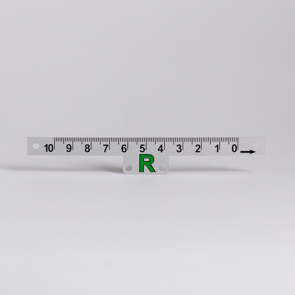 Glossy Anodised Aluminium Ruler Scale Plate 05