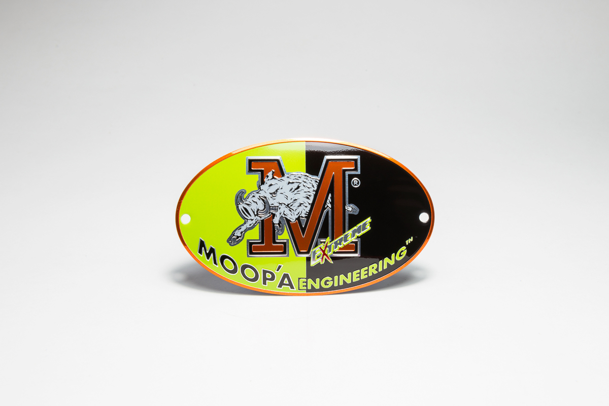 Mirror-Polished Aluminium Oval Emblem 02