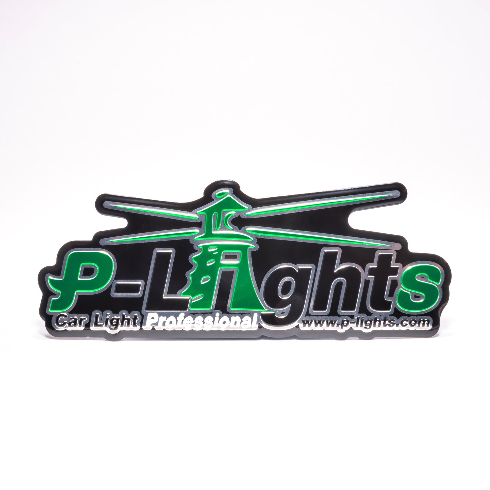 Mirror-Polished Aluminium Logo Plate 07