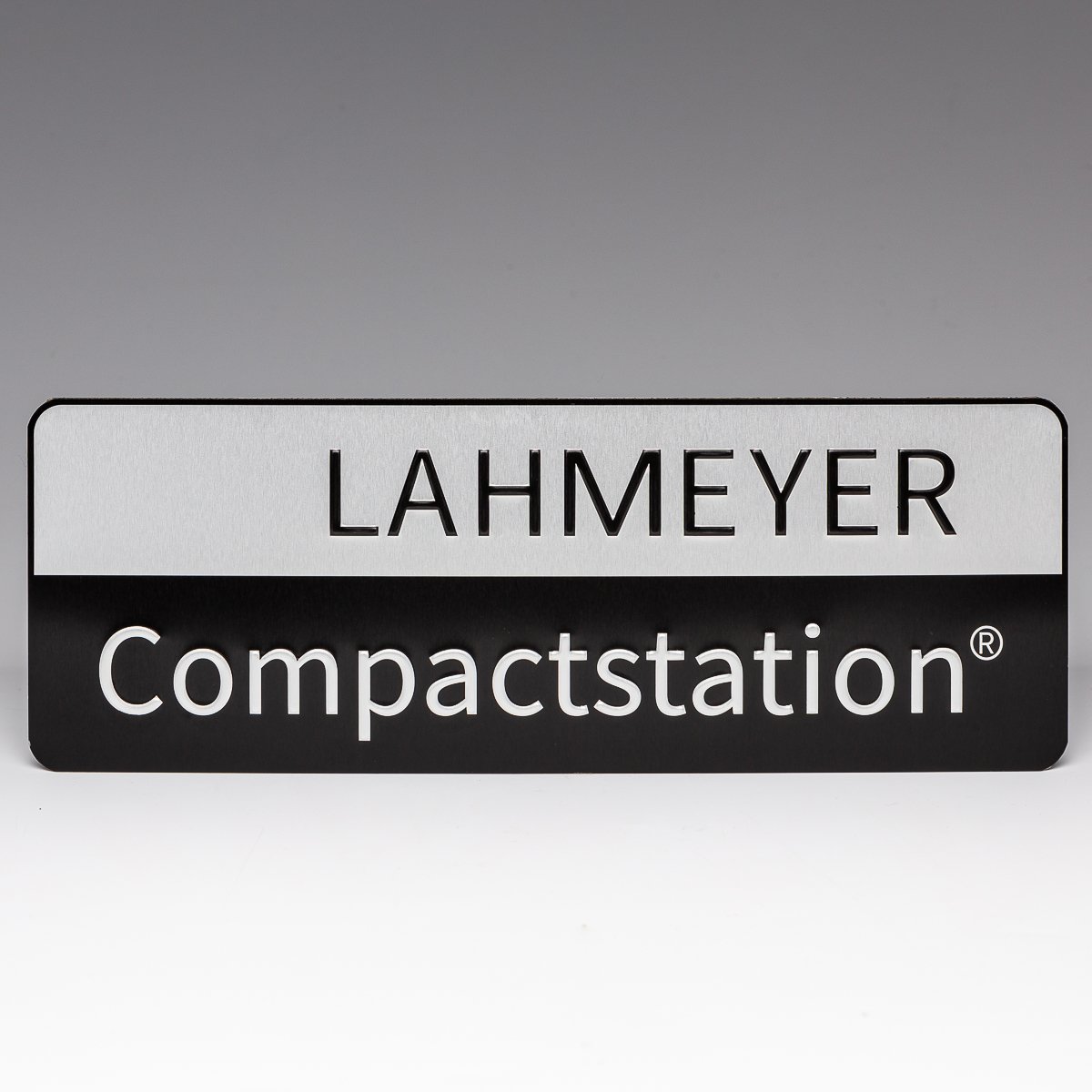 Glossy Anodised Aluminium Logo Plate 02