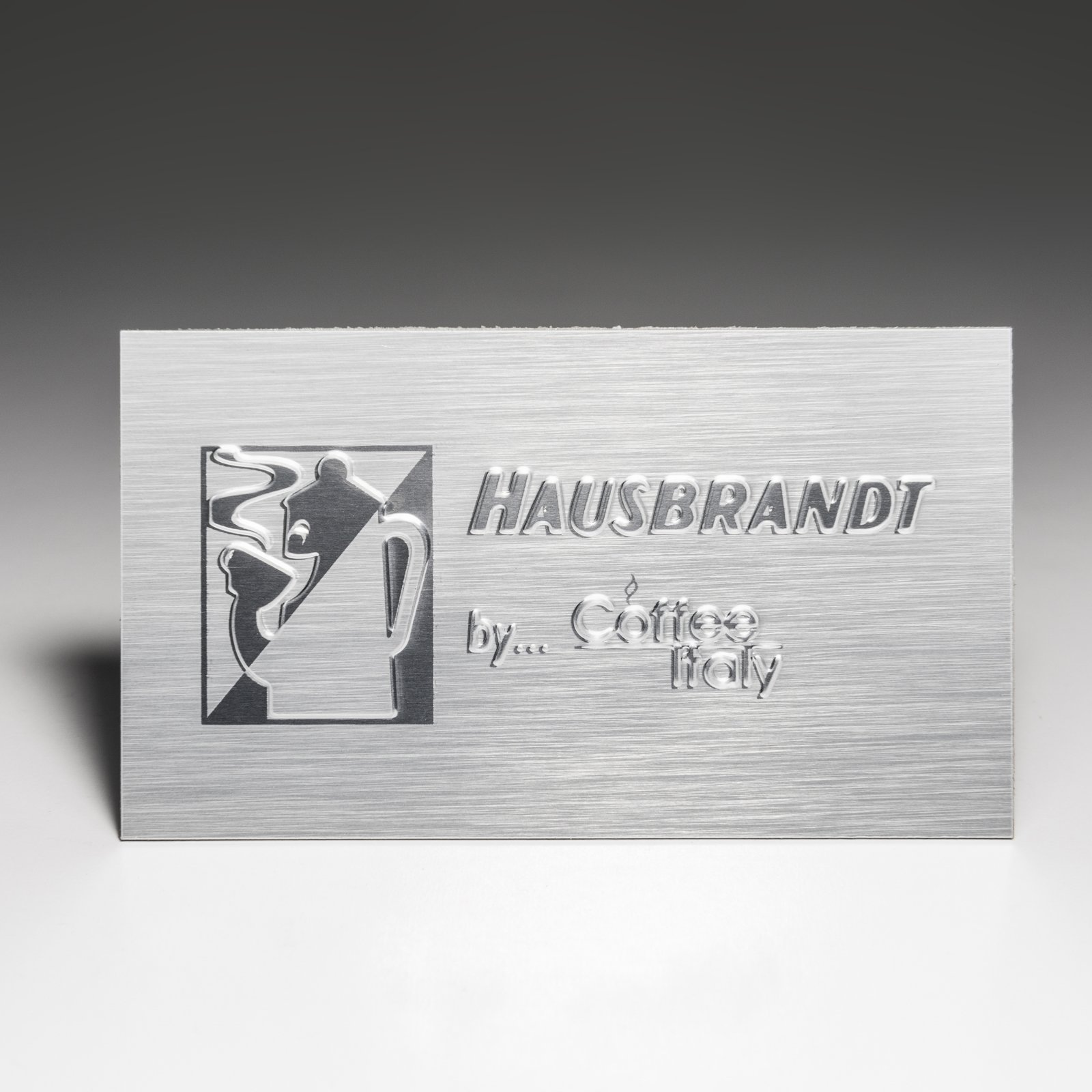 Mirror-Polished Aluminium Logo Plate 03