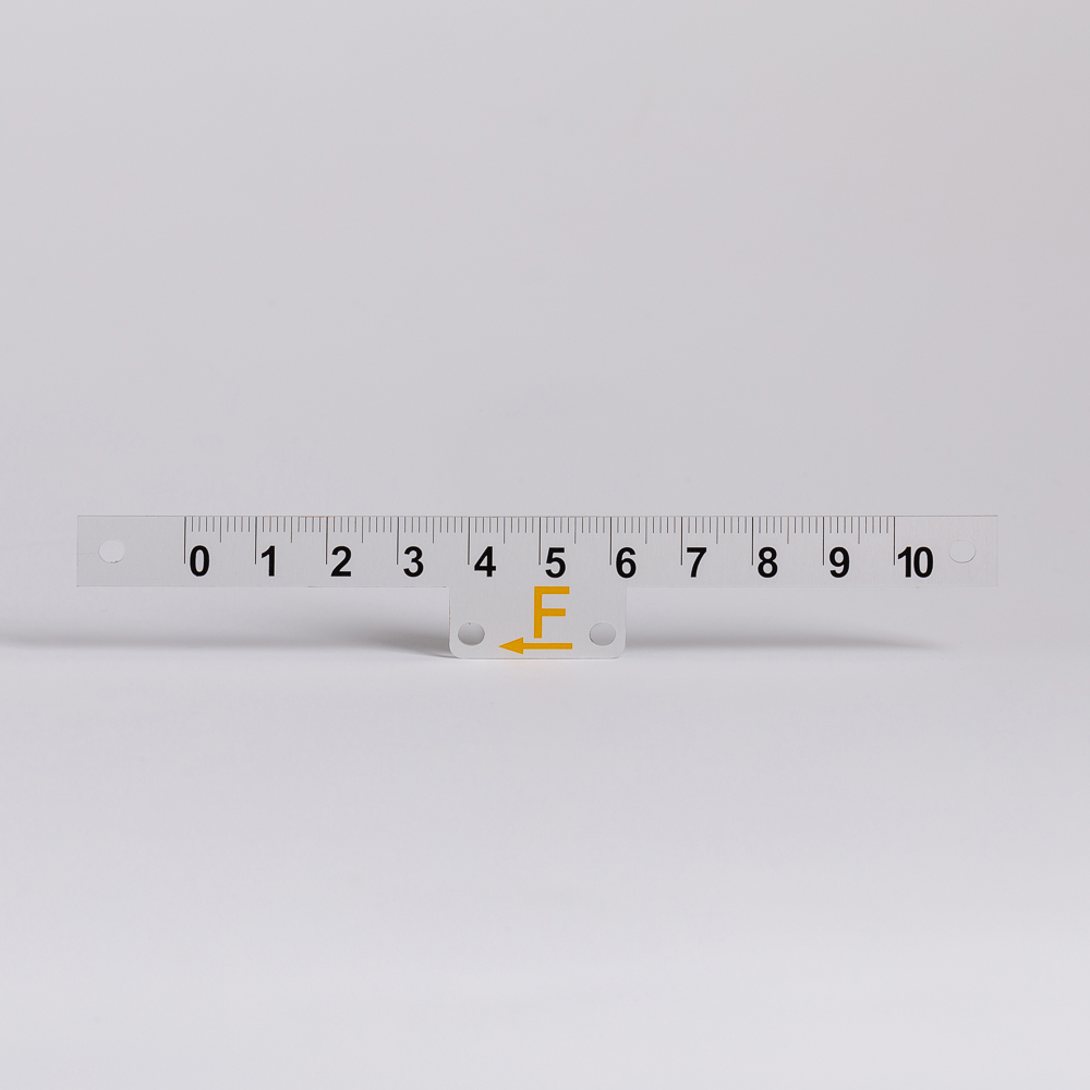 Glossy Anodised Aluminium Ruler Scale Plate 03