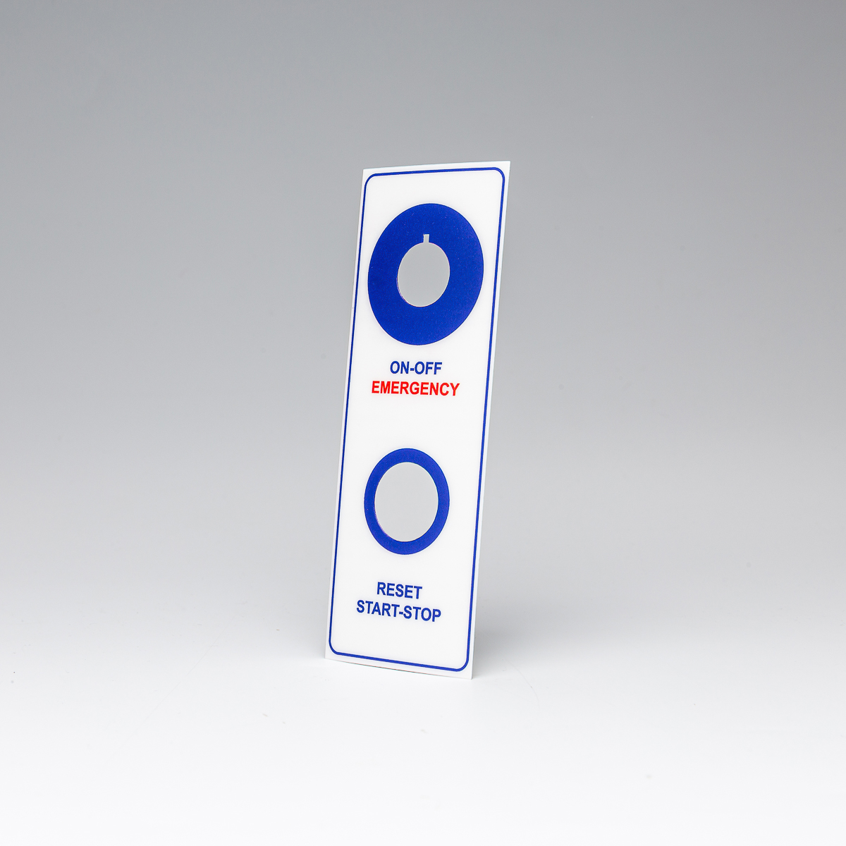 Aluminium Control Label 02