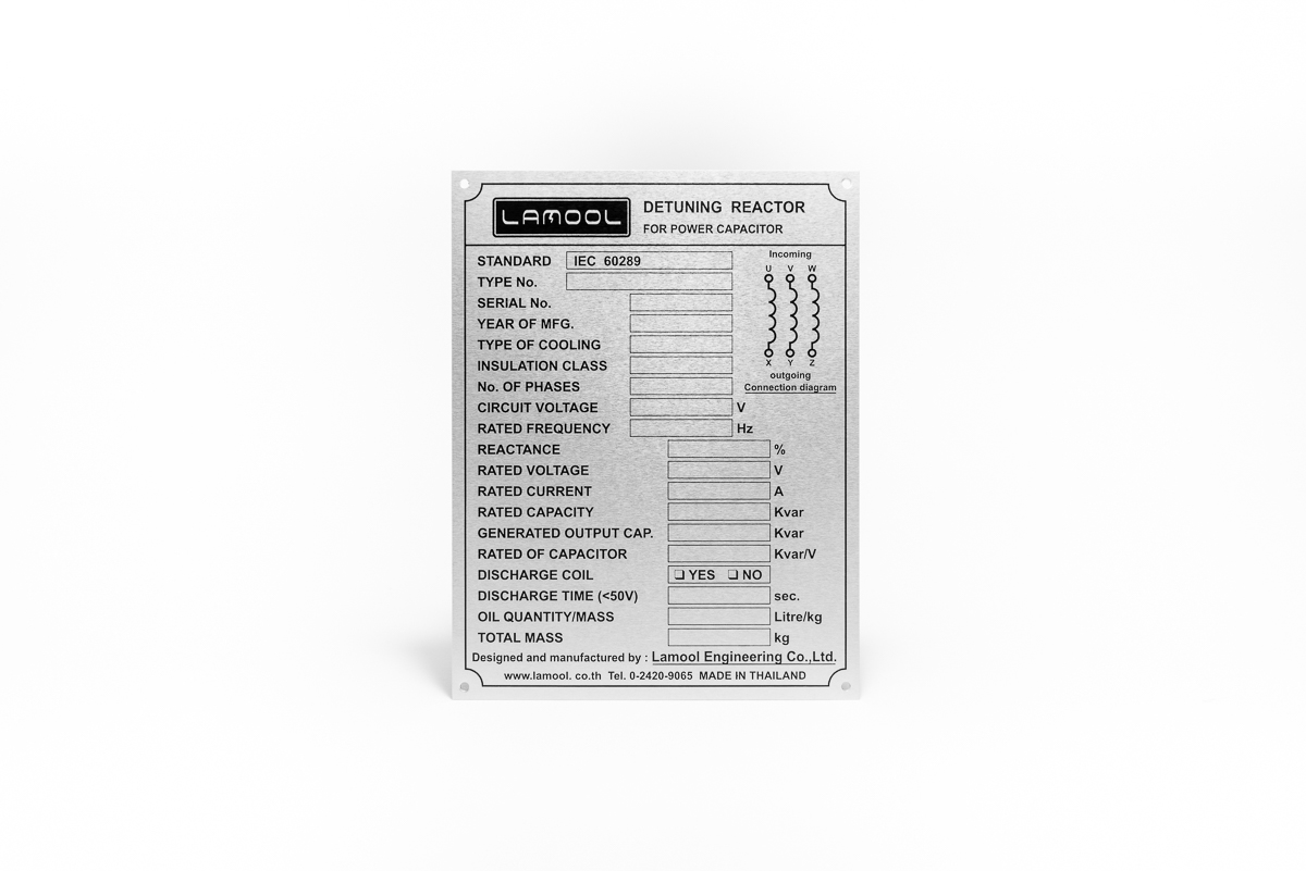 Glossy Anodised Aluminium Data Nameplate 05