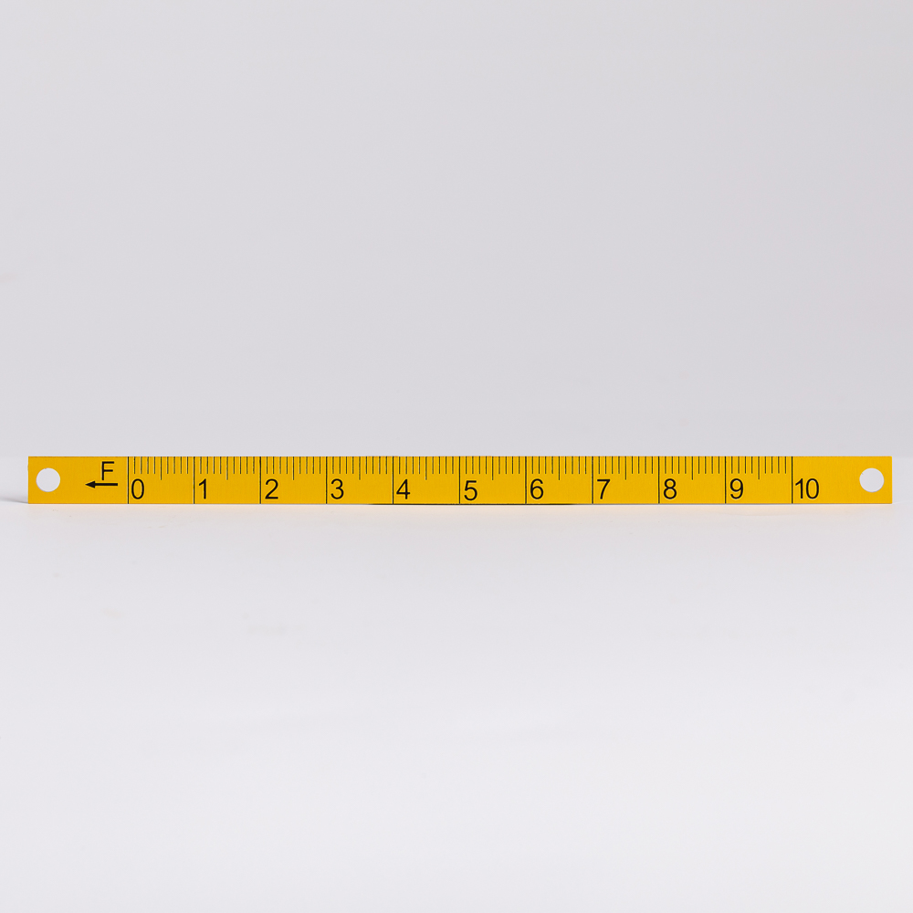Glossy Anodised Aluminium Ruler Scale Plate 02