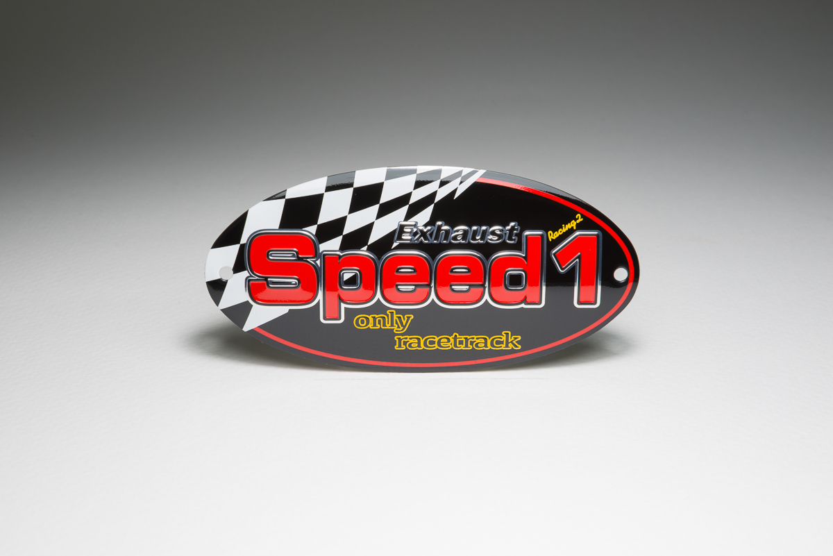 Mirror-Polished Aluminium Oval Emblem 05