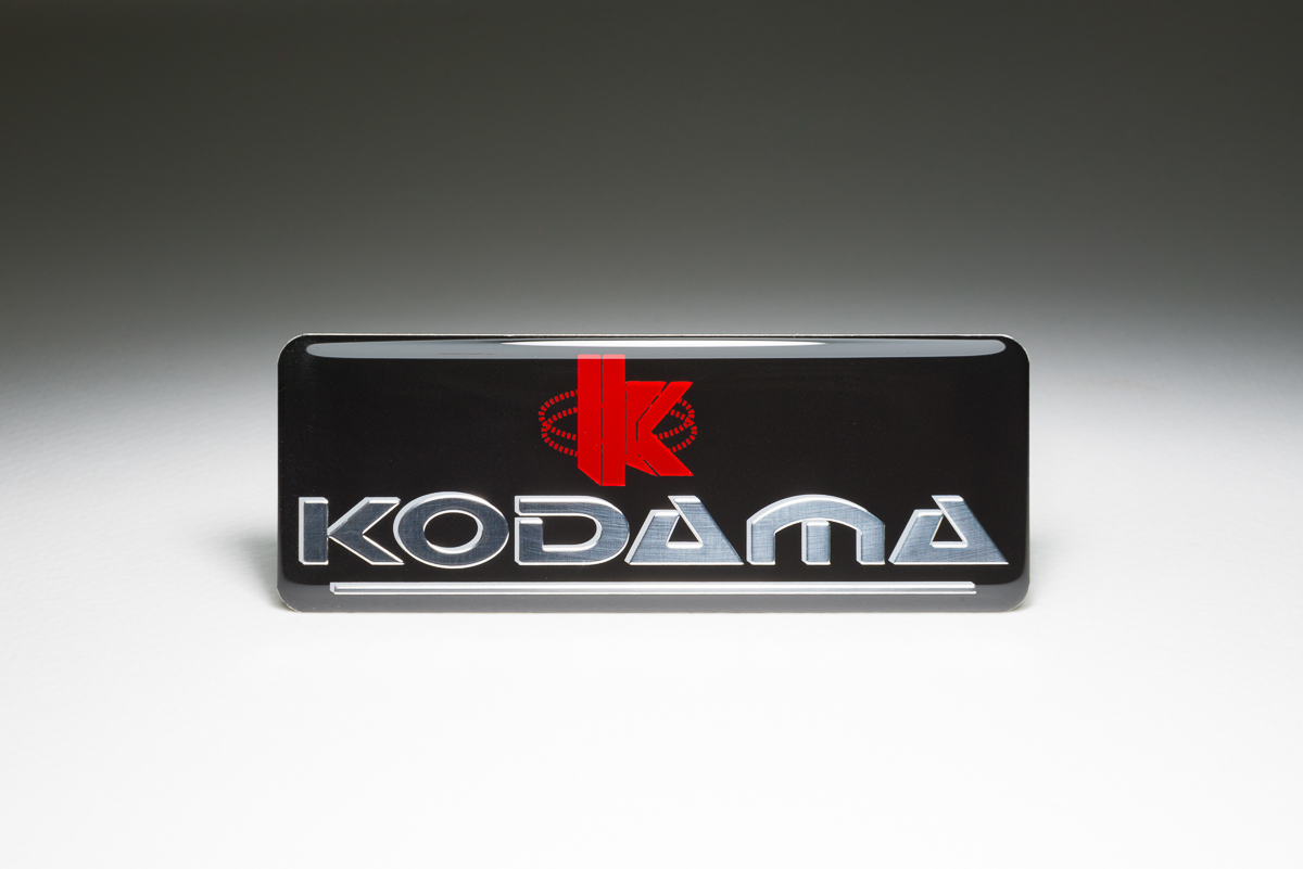 Mirror-Polished Aluminium Logo Plate 54